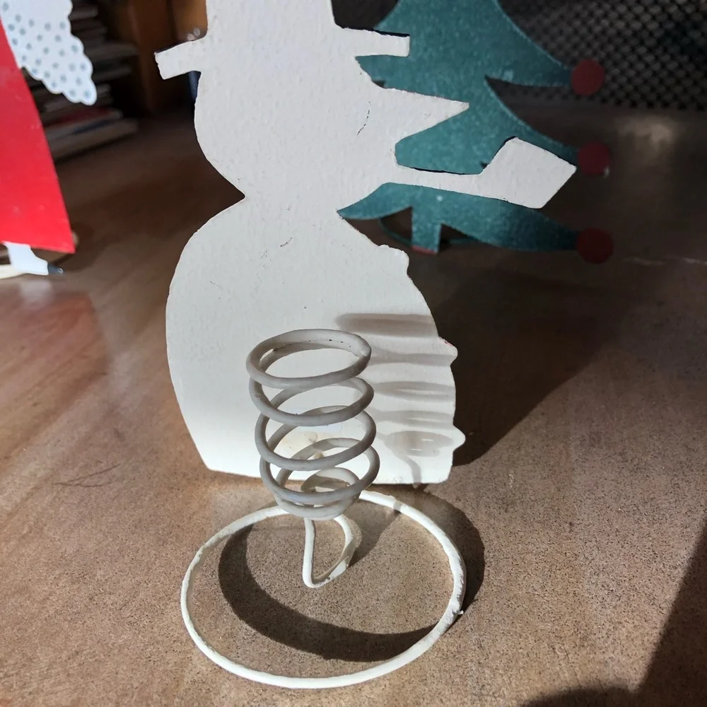 Crate & Barrel vintage NWT Christmas icon taper holders